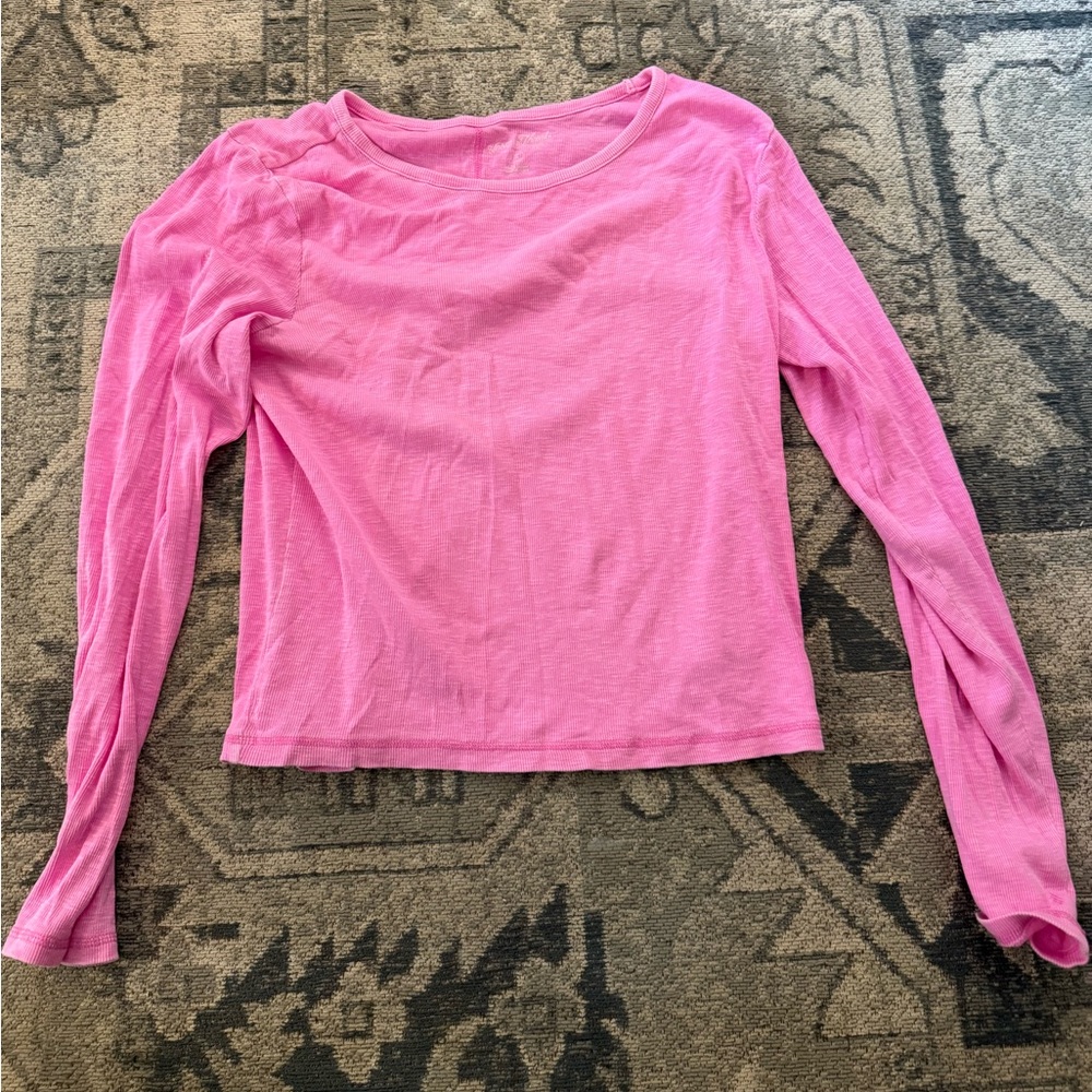 Pink Women's Long Sleeve Top (XL but fits like M)